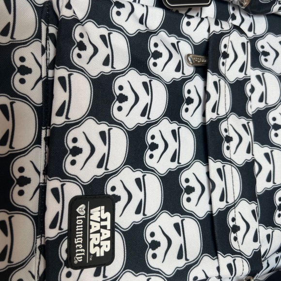 NWT *Authentic* LOUNGEFLY Disney Star Wars Stormtroopers Print Backpack - Picture 11 of 12